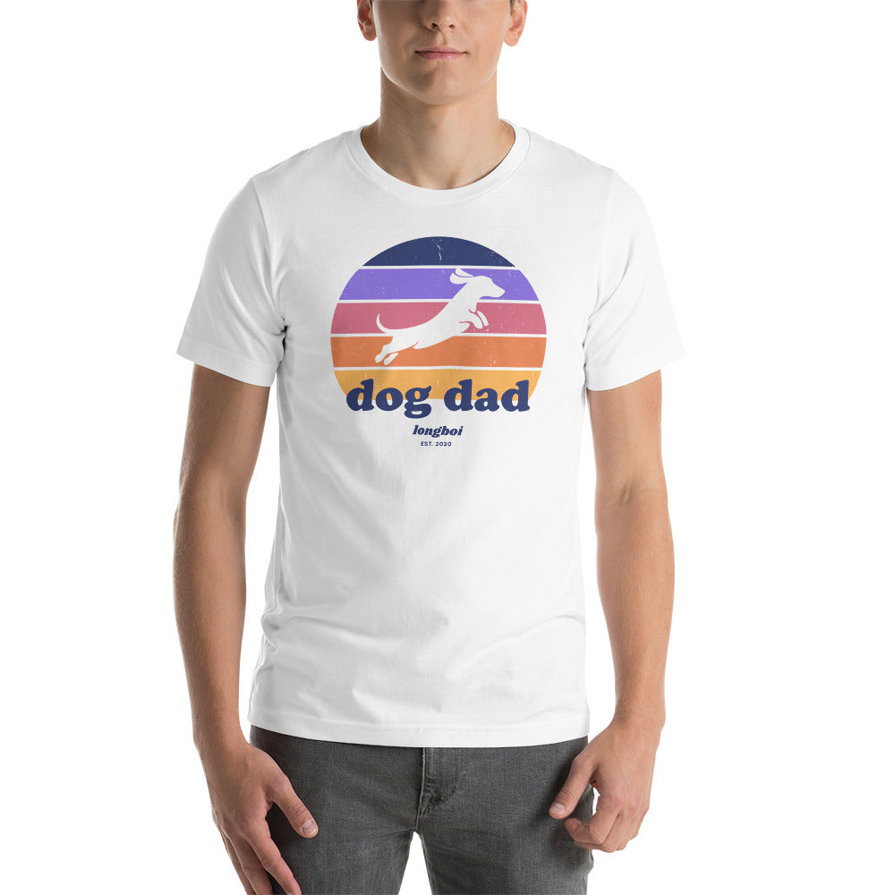 Dog Dad Retro Sunrise Tee