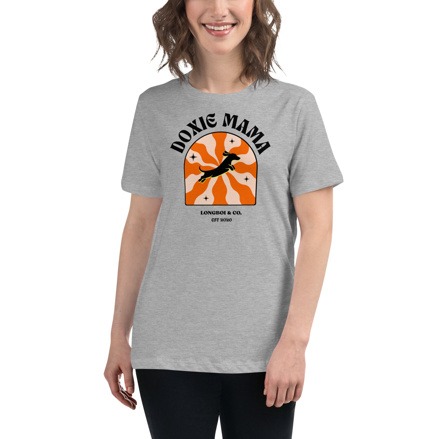 Wavy Doxie Mama Relaxed Fit Tee