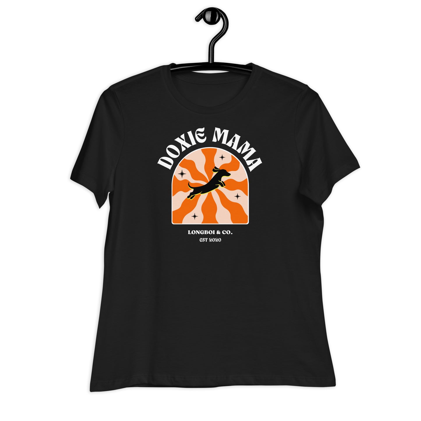 Wavy Doxie Mama Women's Relaxed T-Shirt