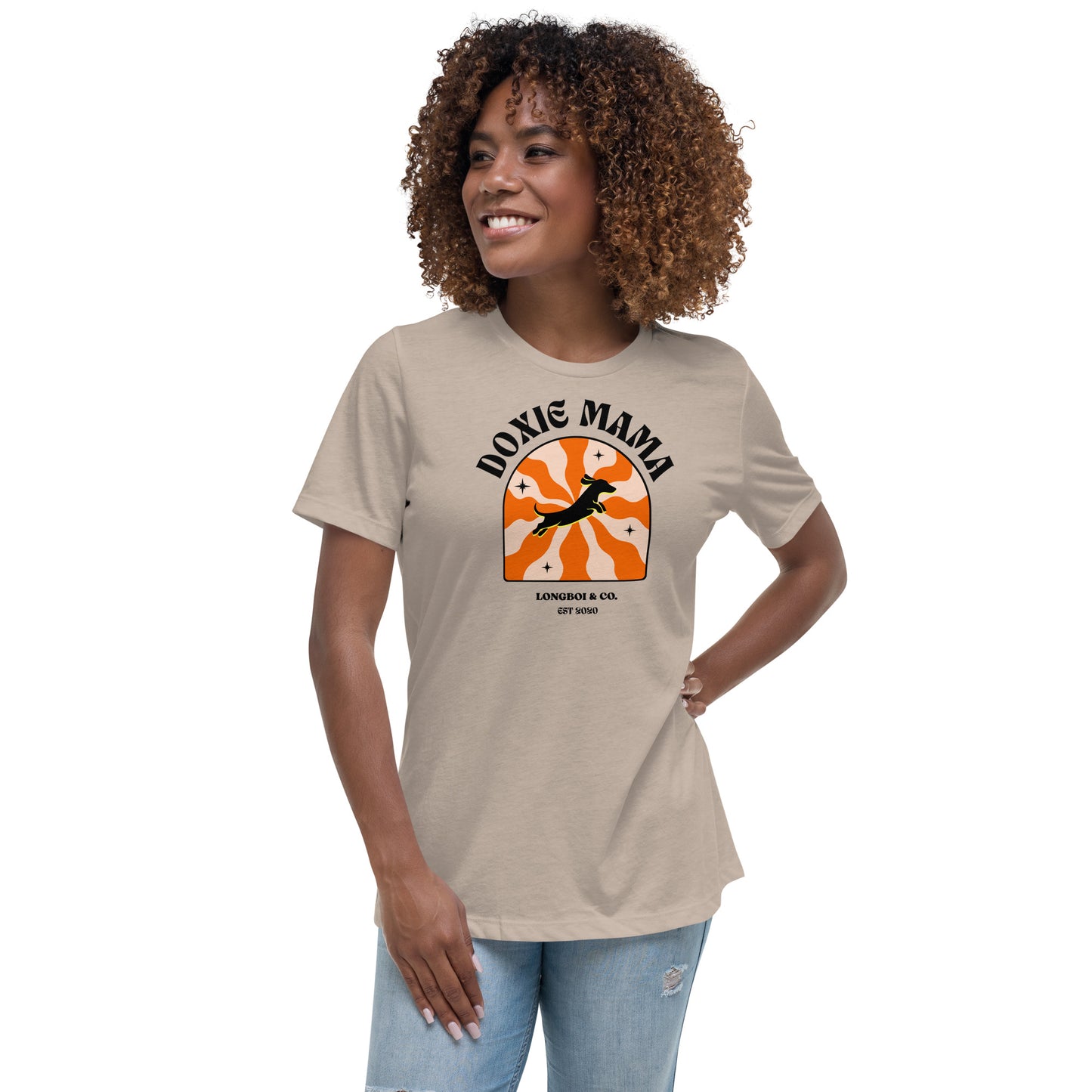 Wavy Doxie Mama Relaxed Fit Tee
