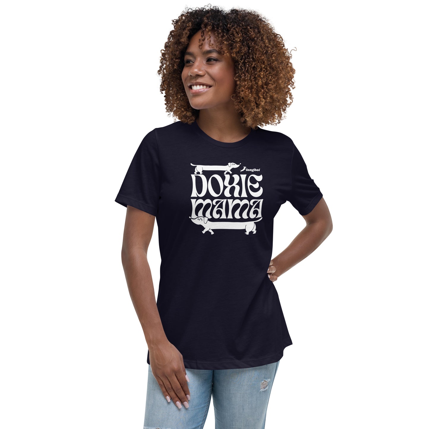 Groovy Doxie mama Relaxed T-Shirt