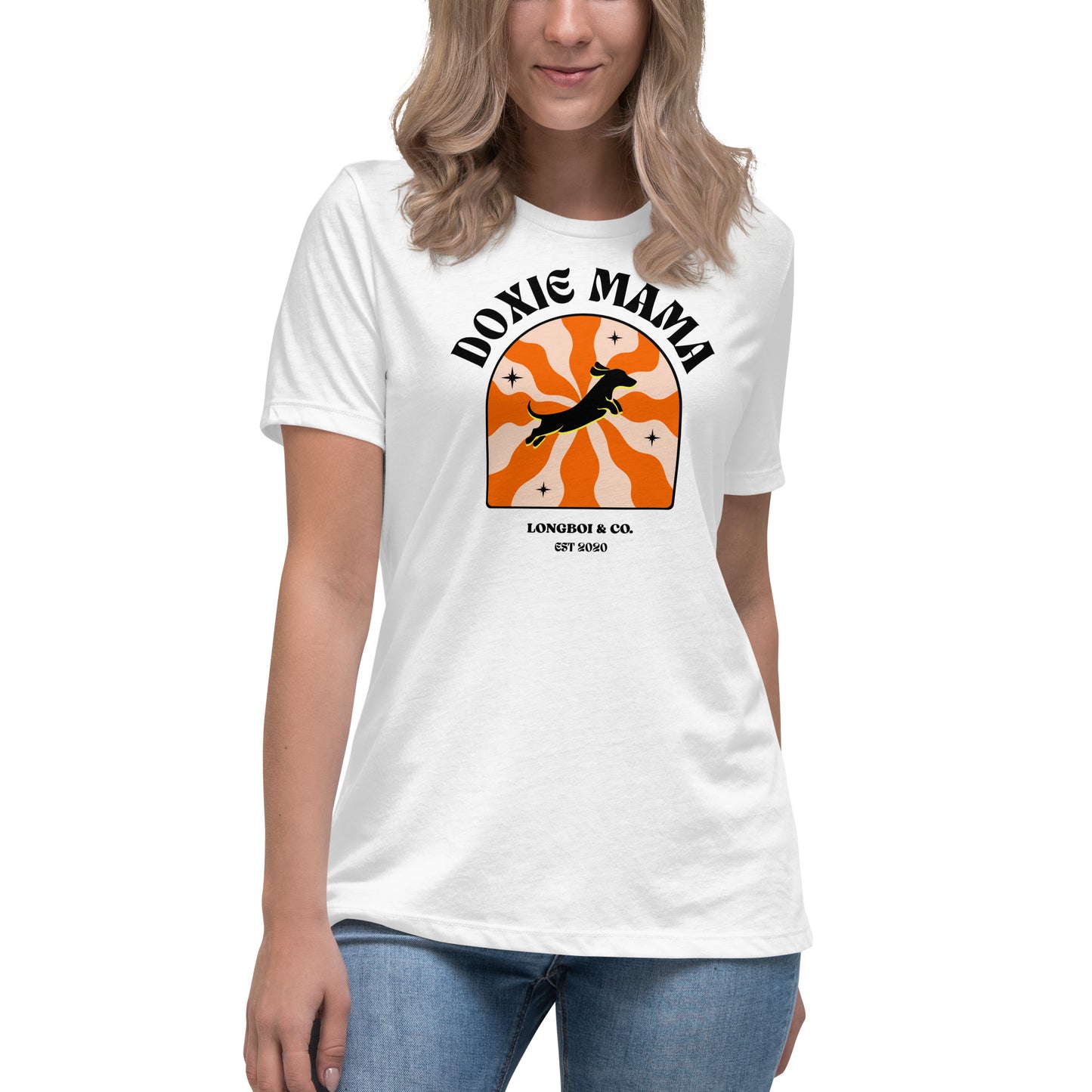 Wavy Doxie Mama Relaxed Fit Tee