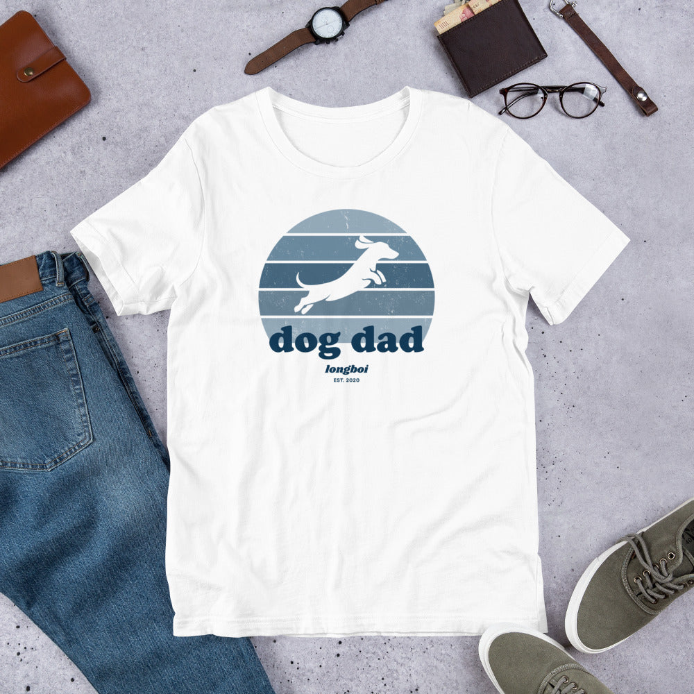 Dog Dad Retro Monochrome Tee