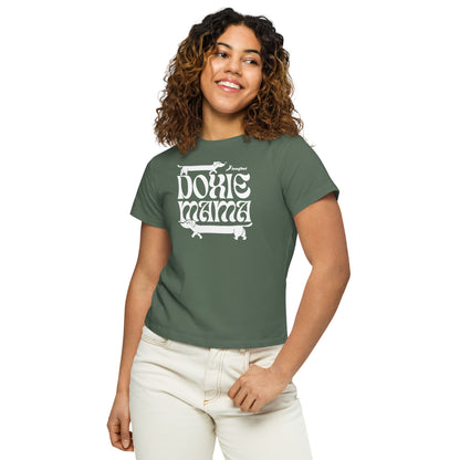 Groovy Doxie Mama high-waisted t-shirt