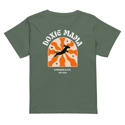 Wavy Doxie Mama high-waisted t-shirt